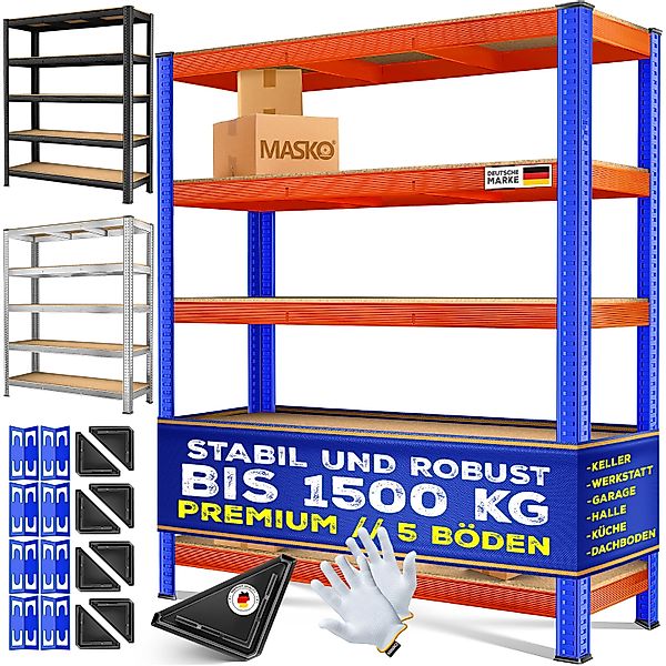 MASKO Schwerlastregal, Lagerregal 300 kg pro günstig online kaufen