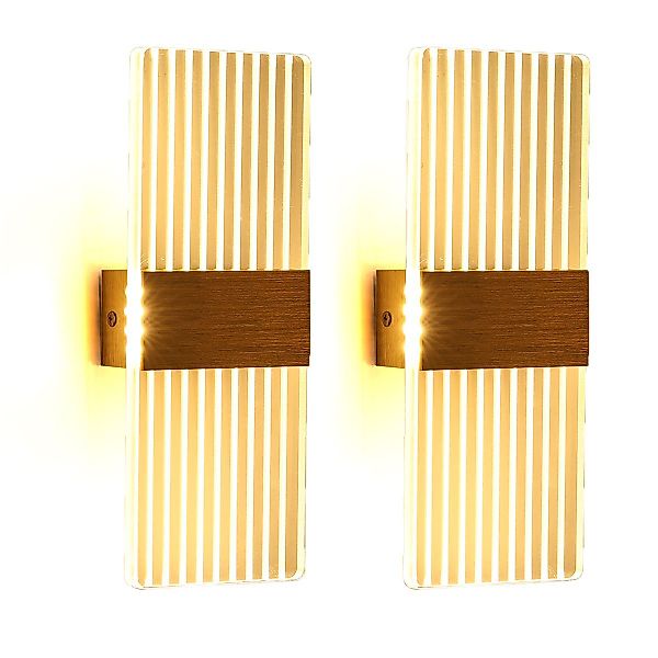 oyajia LED Wandleuchte 2 Stück Wandleuchte günstig online kaufen