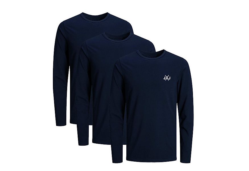 Jack & Jones Langarmshirt JCORISE INFINITY TEE LS CREW NECK 3-Pack Herren L günstig online kaufen