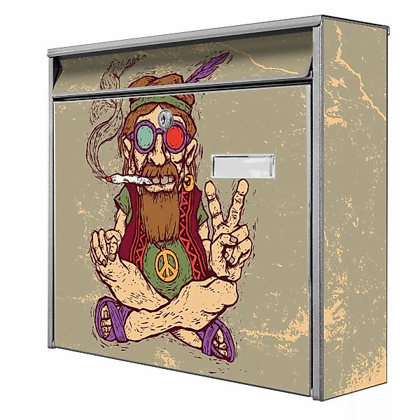 Banjado Briefkasten Silber 36.2x32.2x10cm Groß / Inkl. Montagematerial & 2 günstig online kaufen