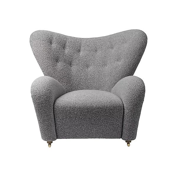 by Lassen - The Tired Man Lounge Sessel Stoff - grau/Stoff Kvadrat Zero Sah günstig online kaufen