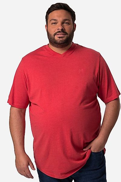 Men Plus T-Shirt T-Shirt Basic Halbarm V-Ausschnitt günstig online kaufen