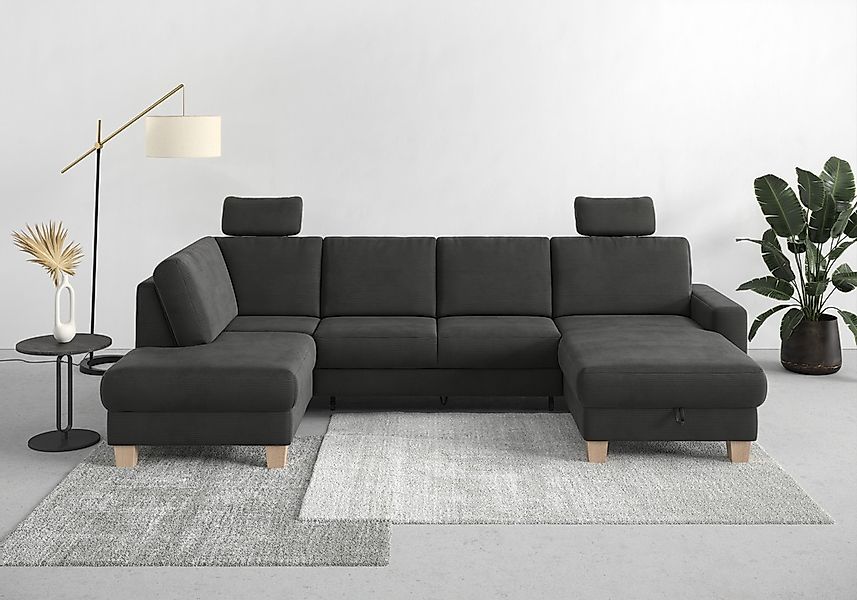 Home affaire Wohnlandschaft "Summer U-Form" mit oder ohne Bettfunktion und günstig online kaufen