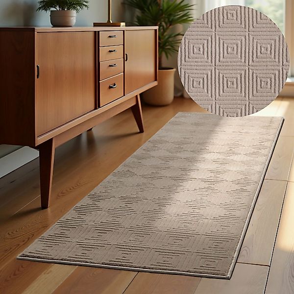 ELLE DECORATION Designteppich "Tourmaline" rechteckig 9 mm Höhe Wohnzimmer, günstig online kaufen