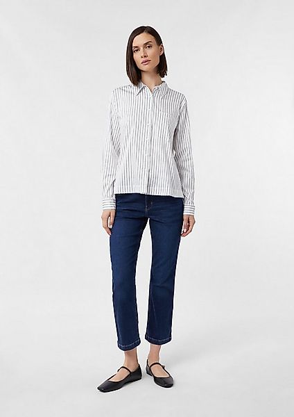 comma Bootcut-Jeans Jeans-Hose Cropped Jeans mit Flared Leg und Waschung günstig online kaufen