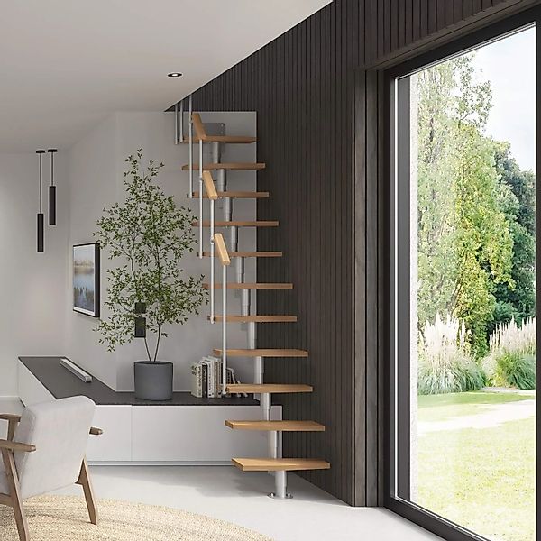 Treppen Intercon Raumspartreppe Delta Premium Mittelholmtreppe 12 Stufen Bu günstig online kaufen