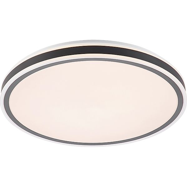 LED Deckenleuchte Oriago Schwarzmatt Ø 38 cm günstig online kaufen