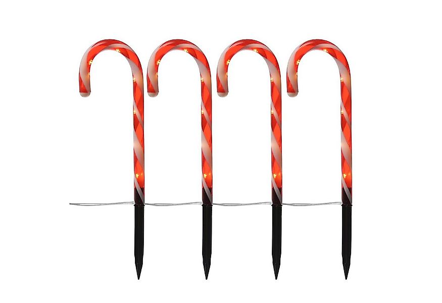 MARELIDA LED Dekolicht LED Zuckerstangen Gartendeko Weihnachtsbeleuchtung B günstig online kaufen