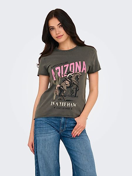 ONLY Rundhalsshirt "ONLLUCY REG S/S TOP JRS NOOS", unterschiedlich bedruckt günstig online kaufen