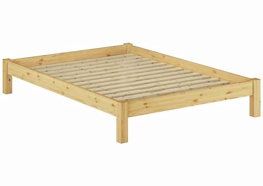 Erst-Holz® Französisches Bett Echtholz 140x200 mit Rost natur Gr. 140 x 200 günstig online kaufen