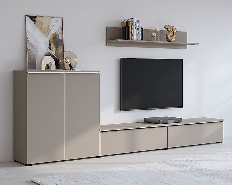 INOSIGN Wohnwand »Tana, Breite 260 cm, moderne Anbauwand«, (3 St.), Mediawa günstig online kaufen