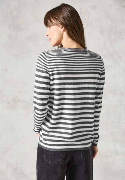 Cecil Streifenpullover mit Rundhalsausschnitt günstig online kaufen