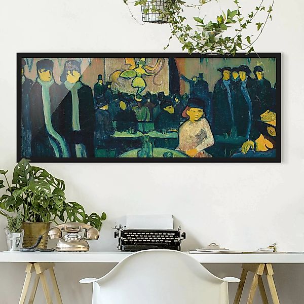 Bild mit Rahmen Kunstdruck - Panorama Emile Bernard - Das Tabarin oder Kaba günstig online kaufen