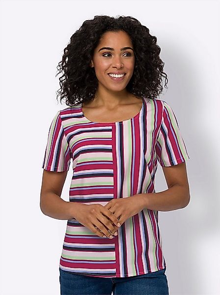 Sieh an! Klassische Bluse Schlupfbluse Kurzarm günstig online kaufen