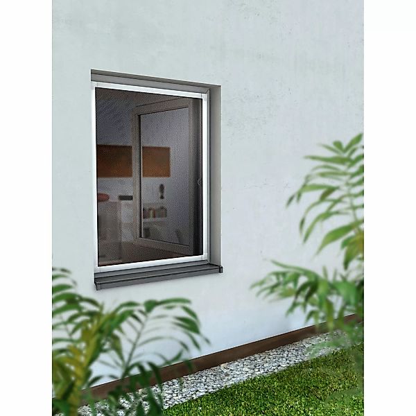 Alurahmen Insektenschutz Fenster 120 cm x 150 cm Weiß günstig online kaufen