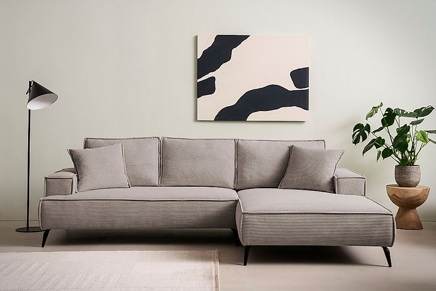 Home affaire Ecksofa TVINNU, L-Form, 275cm, in Cord und Leinenoptik, wahlwe günstig online kaufen