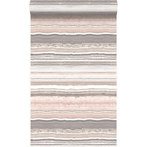 Origin Wallcoverings Tapete Marmor-Optik Pfirsichrosa und Beige 53 cm x 10. günstig online kaufen