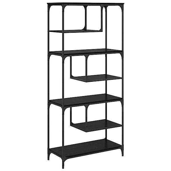 vidaXL Bücherregal Schwarz Eichen-Optik 81 x 36 x 176 cm Holzwerkstoff 8828 günstig online kaufen