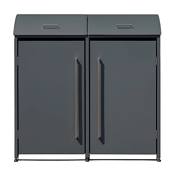 Westmann Mülltonnenbox Moderna 2 x 240, Anthrazit 83 cm x 139 cm x 135 cm günstig online kaufen