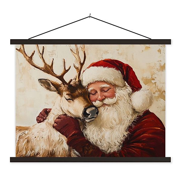 MuchoWow Poster Weihnachtsmann - Rentier - günstig online kaufen