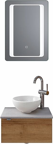 Saphir Badmöbel-Set "Serie 6915" 4 Stk. tlg. Gäste-Bad, 51 cm breit, mit LE günstig online kaufen