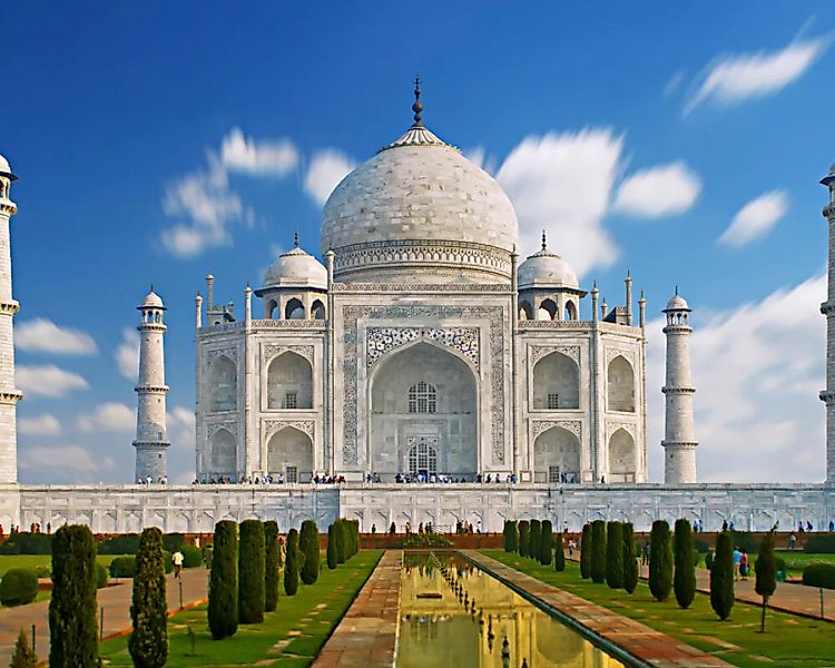 Fototapete "Taj Mahal" 4,00x2,50 m / Glattvlies Brillant günstig online kaufen