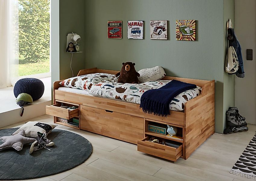 Relita Funktionsbett "Levi", mit Rollrost, Schubladen und Fächern günstig online kaufen