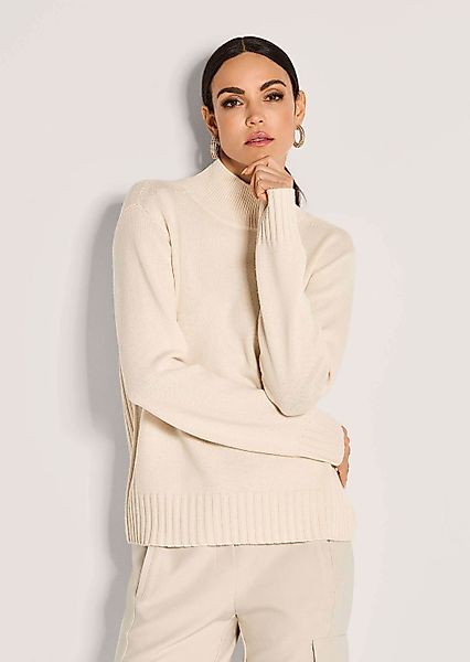 MADELEINE Strickpullover Stilvoller Kaschmirpullover mit Stehkragen günstig online kaufen