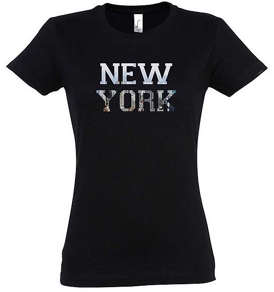 Urban Backwoods Print-Shirt New York I Damen T-Shirt Skyline Stadt City Fun günstig online kaufen