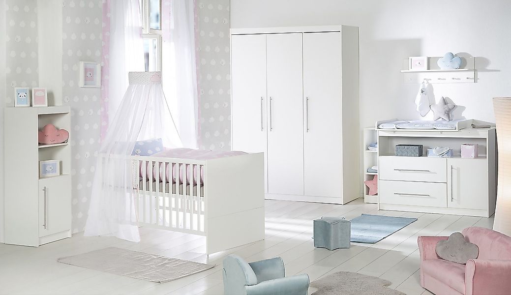 roba® Babyzimmer-Komplettset Maren, Gitterbett, Wickelkommode & günstig online kaufen