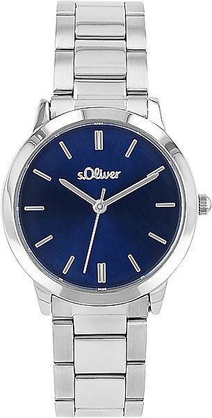 s.Oliver Quarzuhr 2038378, Armbanduhr, Damenuhr, Mineralglas, günstig online kaufen