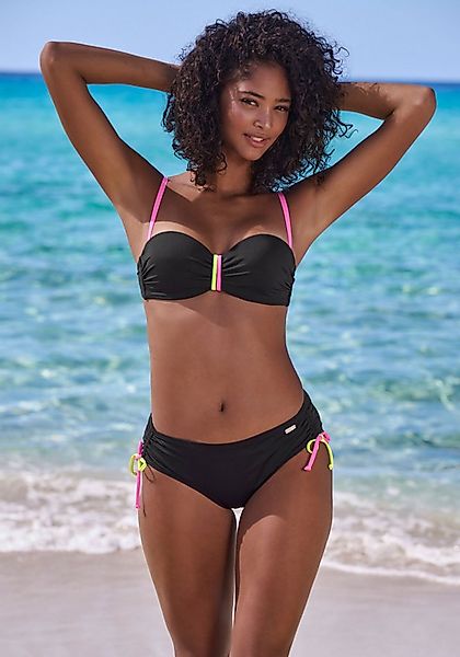 Buffalo Bügel-Bandeau-Bikini-Top Pop, Mit kontrastfarbigen Trägern günstig online kaufen