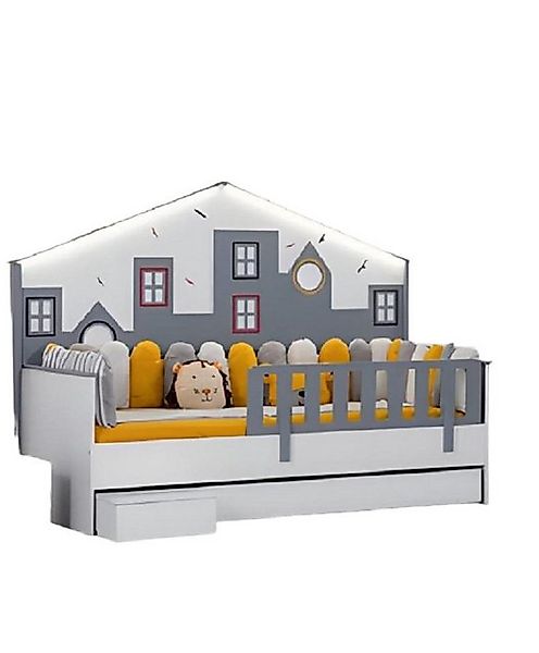 JVmoebel Kinderbett Holz Kinderbett Bett Kinderzimmer Kinderzimmermöbel Hel günstig online kaufen