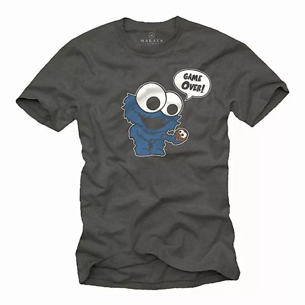MAKAYA Print-Shirt Herren Motiv Lustig Witzig Frech Cool Funny Druck Ausgef günstig online kaufen
