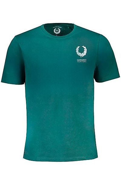 GIAN MARCO VENTURI T-Shirt Herren Kurzarm T-Shirt - Grün, Rundhals günstig online kaufen