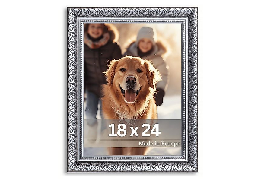 Victor (Zenith) Bilderrahmen Rubens, Bilderrahmen 18x24 cm Schwarz Silber, günstig online kaufen