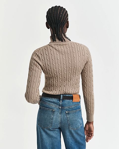 Gant Rollkragenpullover "STRETCH COTTON CABLE TURTLENECK", mit Zopfmuster günstig online kaufen