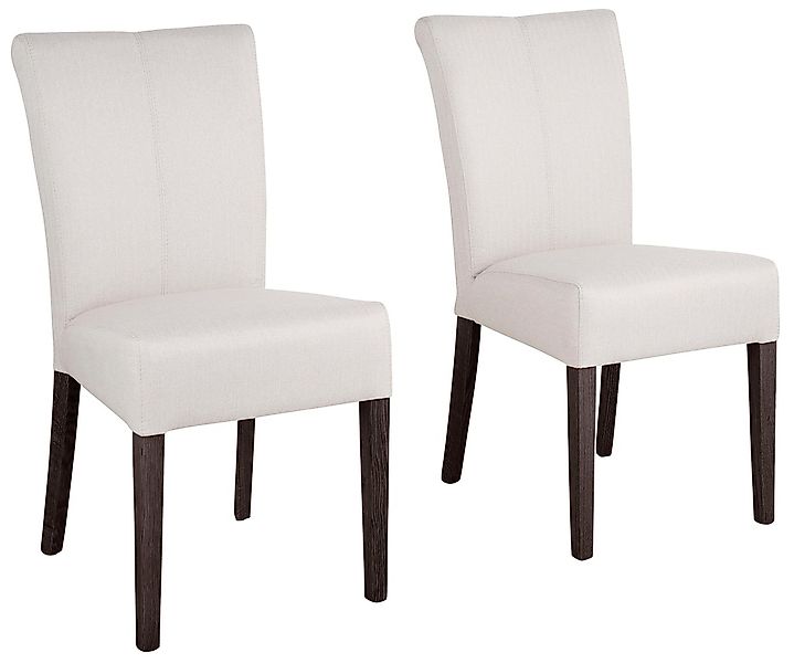 Home affaire Esszimmerstuhl "Queen" (Set) 2 Stk. Feinstruktur Beine aus mas günstig online kaufen