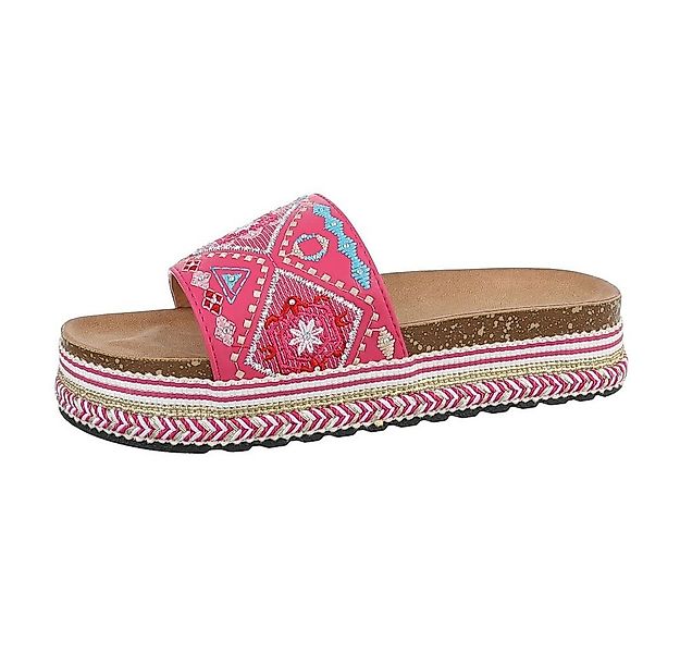 Ital-Design Damen Mules Freizeit Plateausandaletten (85698097) Flach Pantol günstig online kaufen