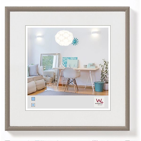 walther design New Lifestyle Kunststoff Bilderrahmen 13x13 cm Stahl KV313D günstig online kaufen