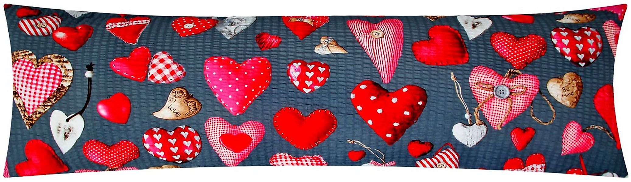 Heubergshop Seitenschläferkissenbezug, (1 Stück), Seersucker 40x145cm 100% günstig online kaufen