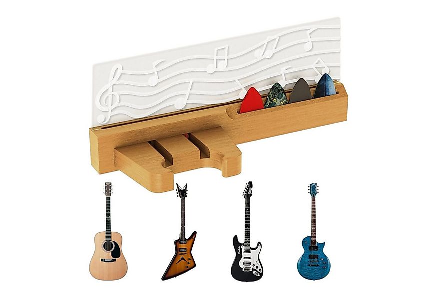 Refttenw LED Nachtlicht Gitarren Wandhalterung mit Plektrumhalter und LED B günstig online kaufen