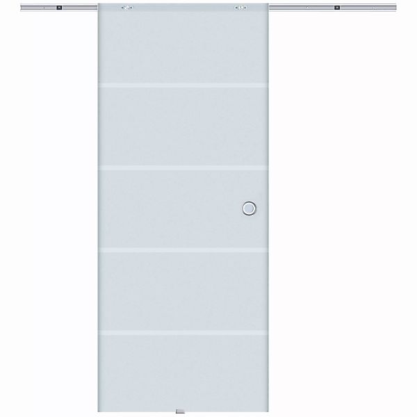 HOMCOM Schiebetür Zimmertür  Glasschiebetür, teilsatiniertes Glas, 775/900/ günstig online kaufen