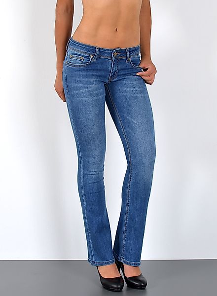 ESRA Bootcut-Jeans Damen Flared Jeans Bootcut günstig online kaufen