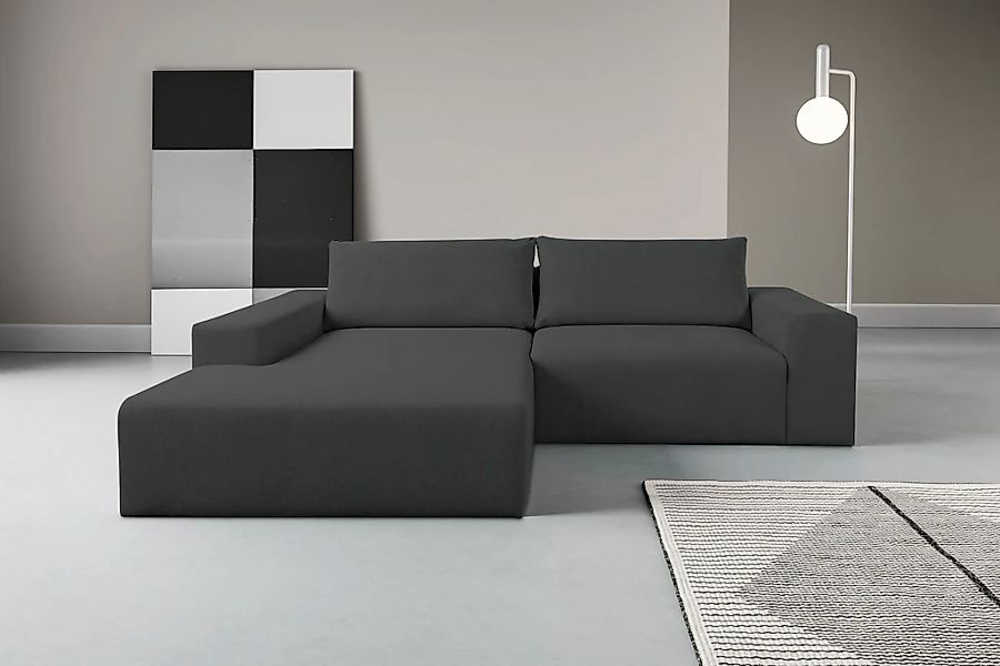 WERK2 Ecksofa "Rio, elegant & bequem, Breite 262 cm, L-Form" Puristisches D günstig online kaufen
