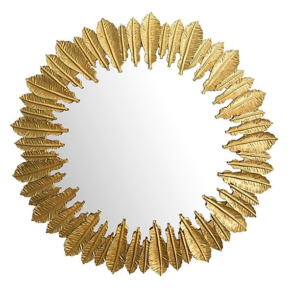 Wohnling Wandspiegel (Gold Metall 68 cm, günstig online kaufen
