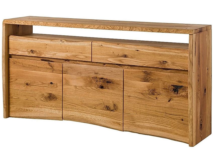 Massivmoebel24 Sideboard (Massivholz), Sideboard Wildeiche 191x45x96 natur günstig online kaufen