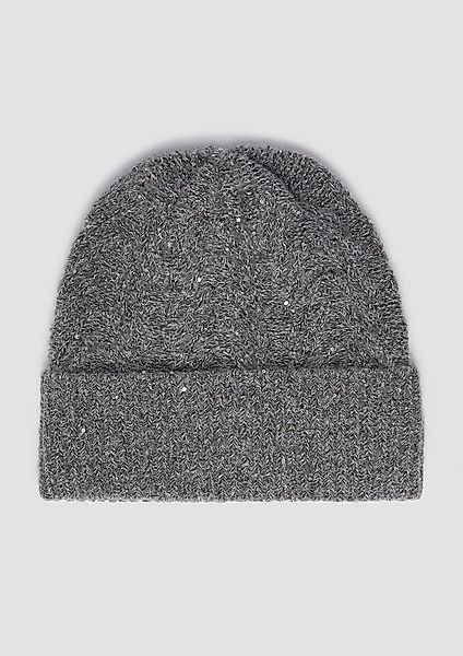 s.Oliver Strickmütze Mütze Strickmütze mit Pailletten günstig online kaufen