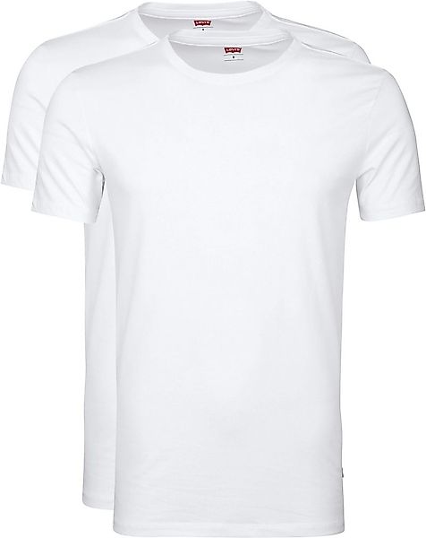 Levi's T-Shirt Rundhals Weiß 2-Pack - Größe XL günstig online kaufen