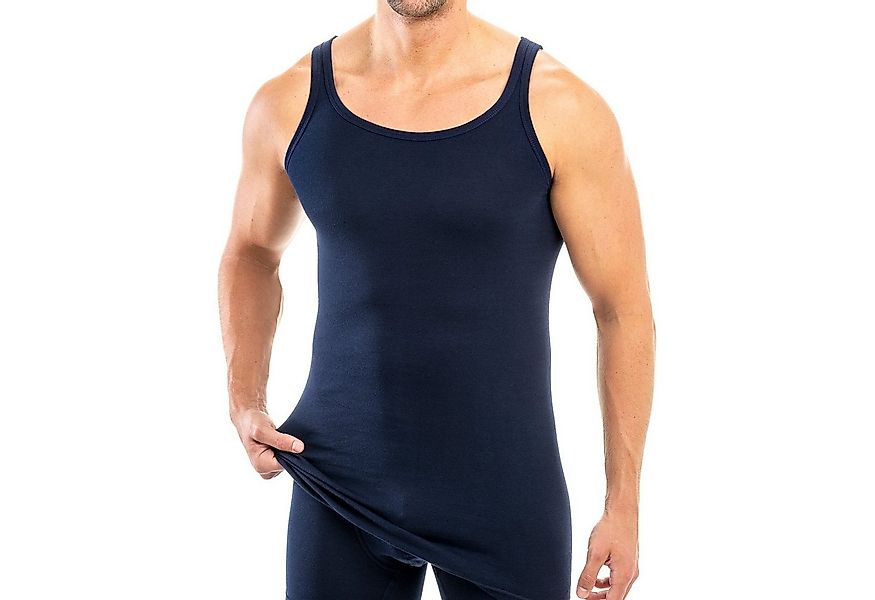HERMKO Unterhemd 3007 extralanges Herren Unterhemd (10 cm) Achselhemd aus B günstig online kaufen